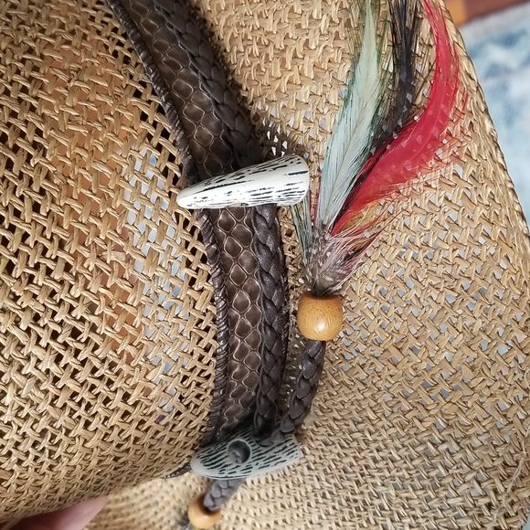 Crocodile Dundee VINTAGE Straw Sun Hat - Picture 2 of 5